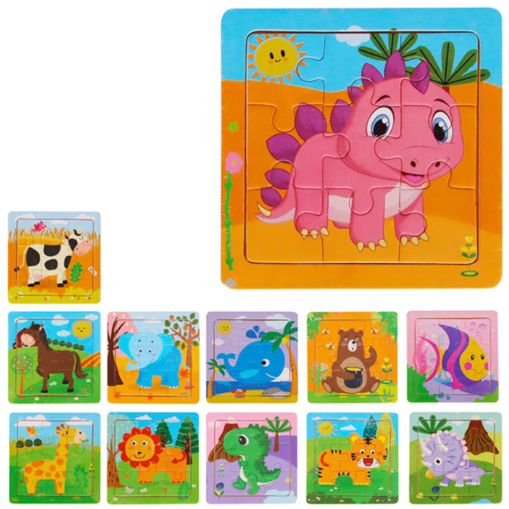 Quebra Cabeça 3D Animal Safari Infantil em madeira Mdf