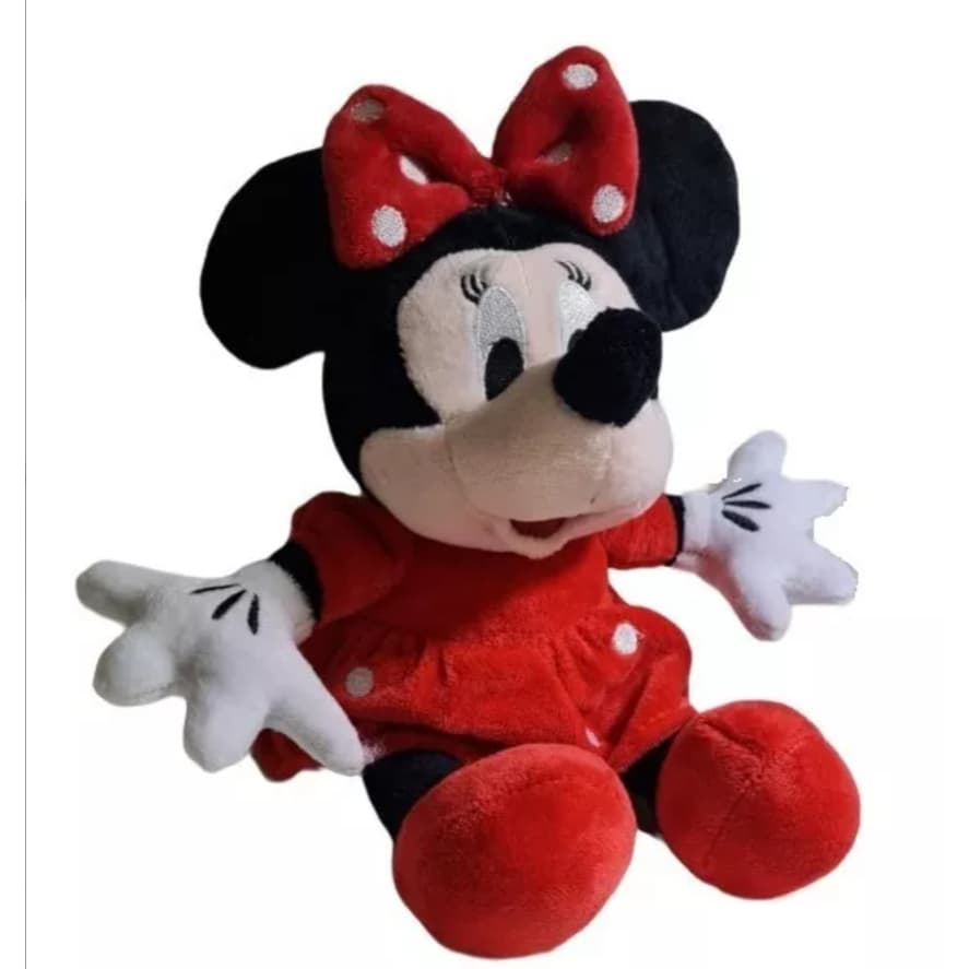 Pelúcia Mickey Minnie Com Musica Boneca Pelúcia