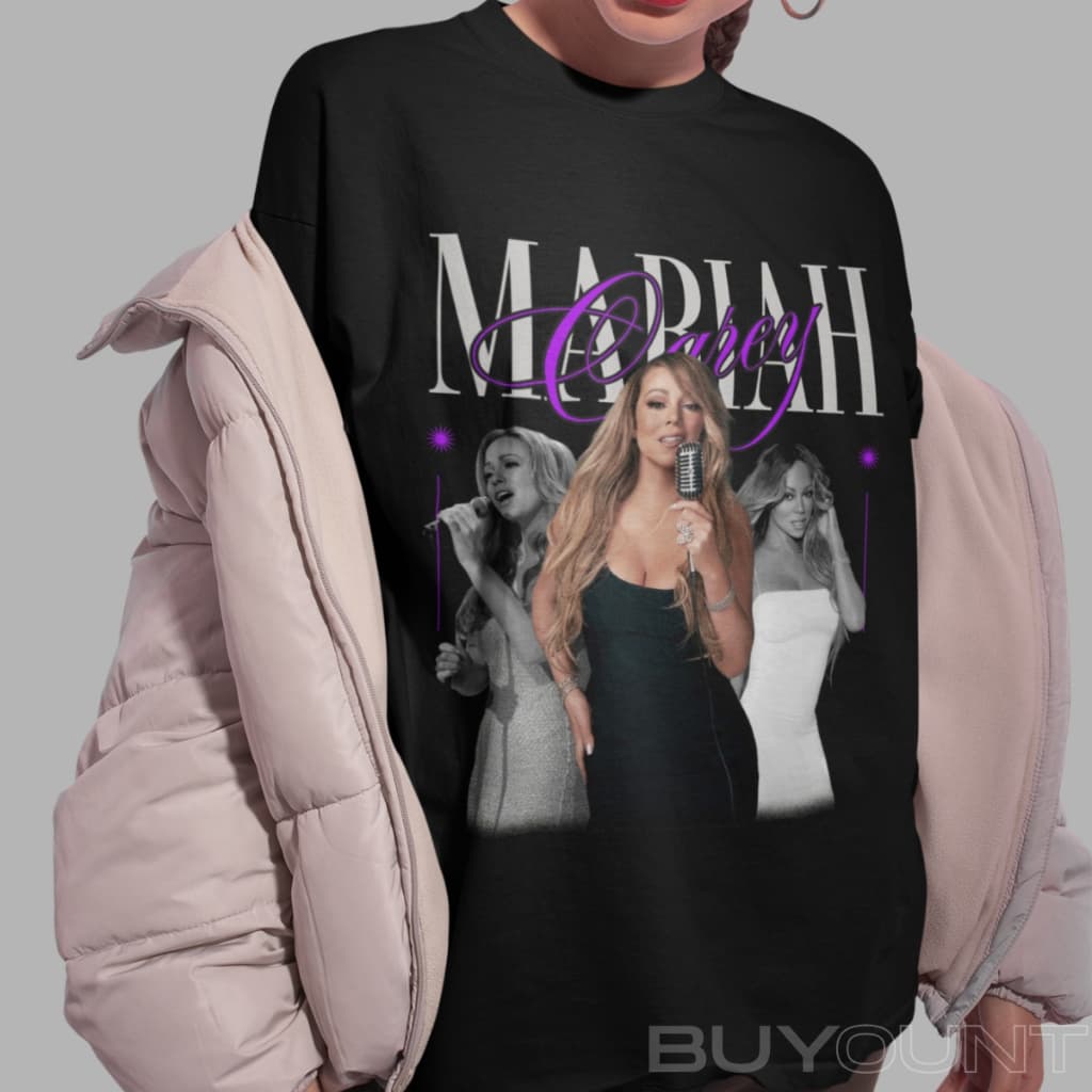 Camiseta Básica Mariah Carey Algodão Unissex