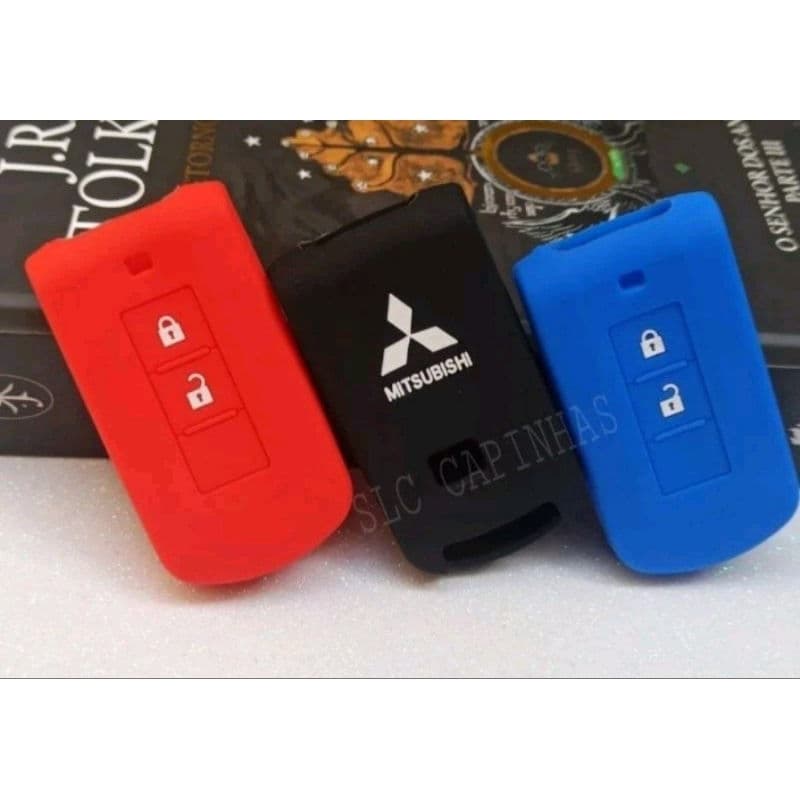 CAPA SILICONE CHAVE PRESENÇA MITSUBISHI ECLIPSE CROSS 2 Botões