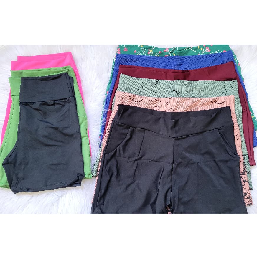Kit Com 5 Shortinhos Estampado Cores Sortidas