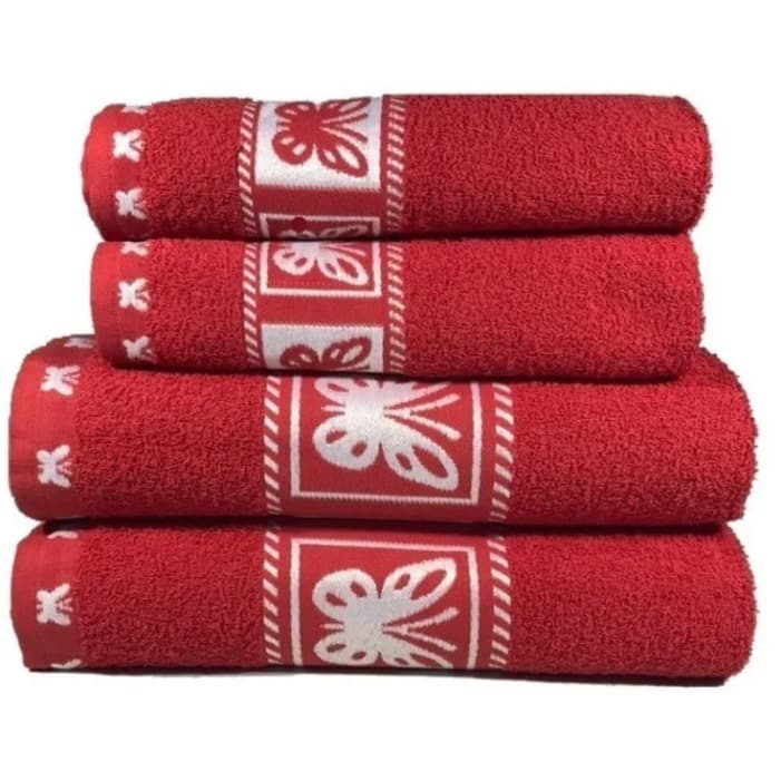 Jogo De Toalhas 4 Peças 2X Banho + 2X Rosto Ótima Qualidade Kit Toalha Hotel Pousada Linha Viva