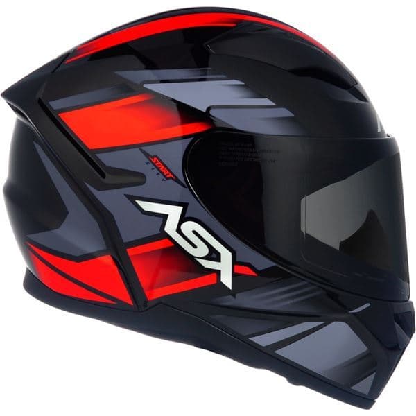 Capacete ASX City Start - Preto/Vermelho/Cinza