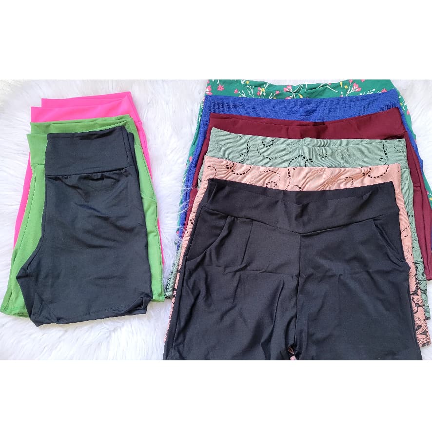 Kit Com 3 Shortinhos Curto Estampados Moda Casual