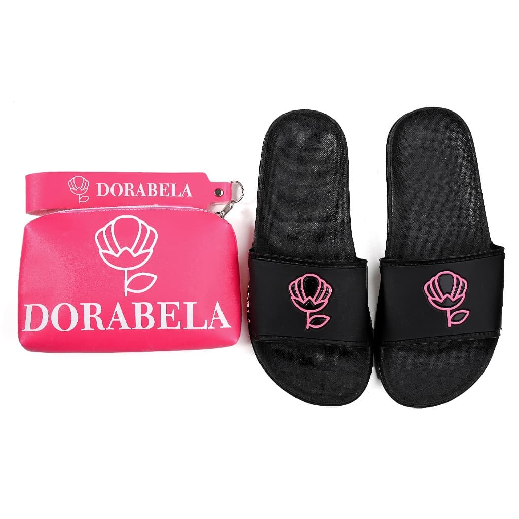 Chinelo Feminino Slide + Bolsa Necessaire Bag Dorabela