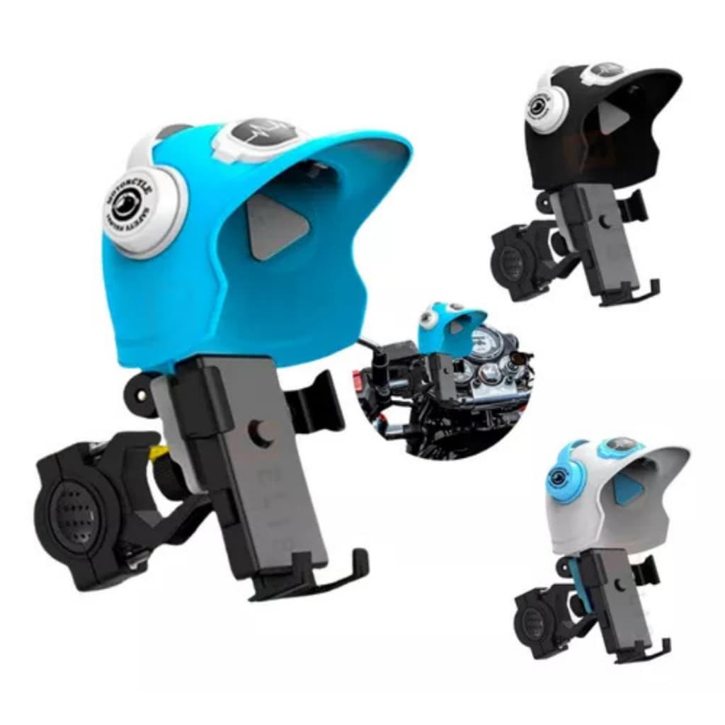 Suporte Celular Moto Bike Motocicleta Universal Proteção Contra Reflexo Luz e Prova D’água Capacete