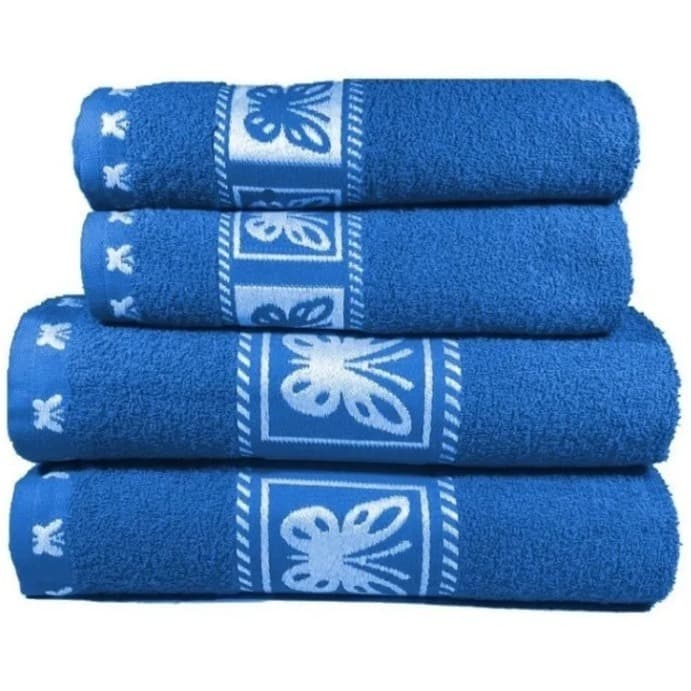 Jogo De Toalhas 4 Peças 2X Banho + 2X Rosto Ótima Qualidade Kit Toalha Hotel Pousada Linha Viva