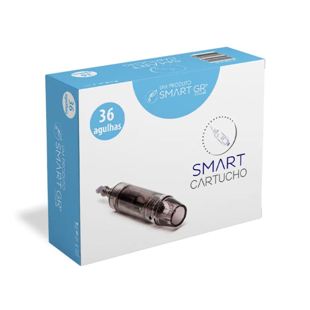 Cartucho Smart Derma Pen Preto 12 agulhas 36 agulhas Caixa com 10 Smart GR