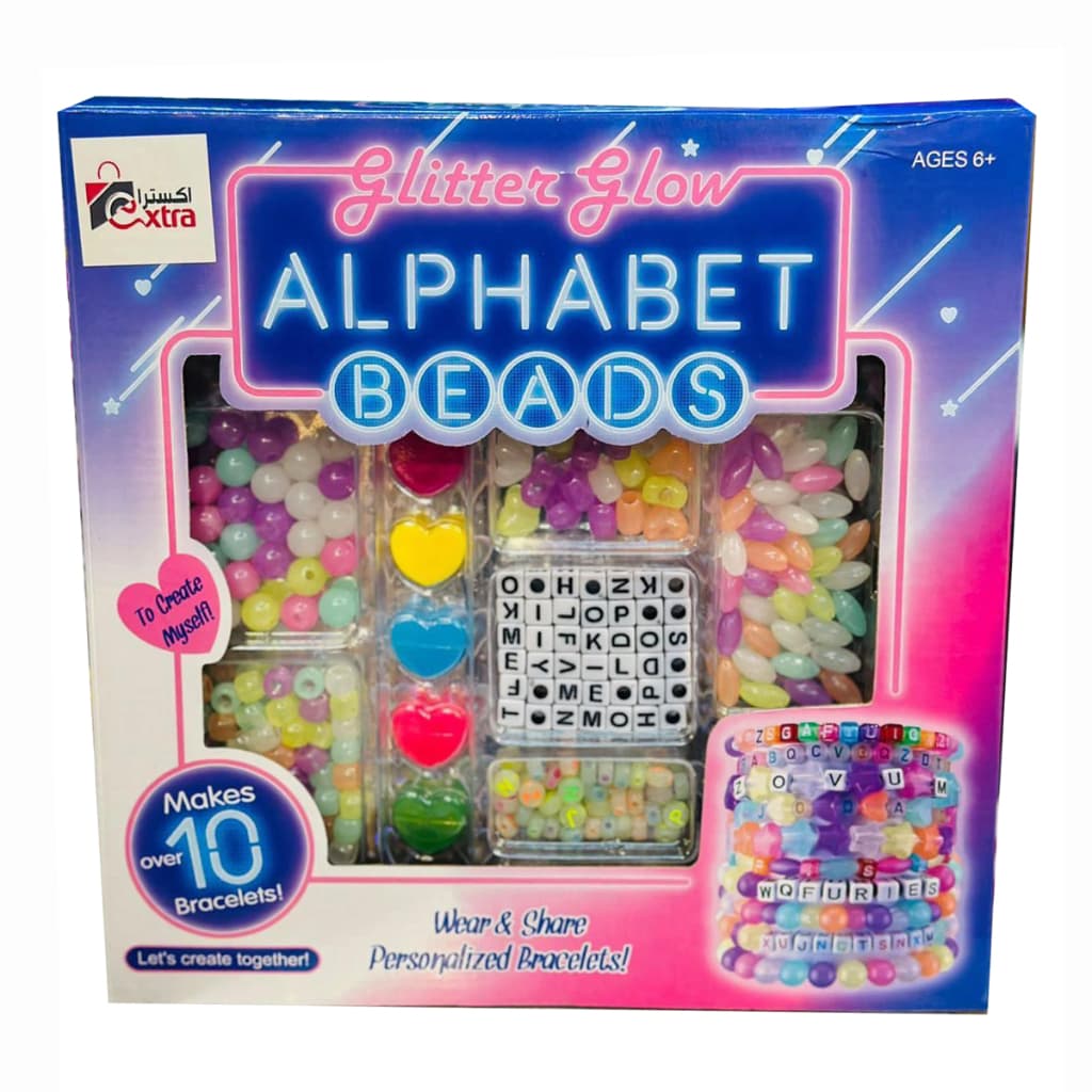 Kit Miçangas Infantil Alphabet Beads Braceletes Bijouteria