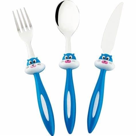 Kit 3 Talheres Infantis Inox Hercules