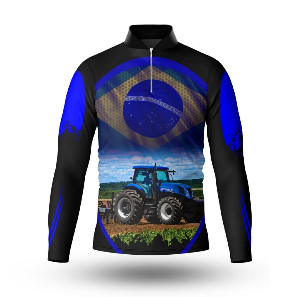 Camisa Camiseta Agro Uv50+ Agricultura Trator Dry Fit