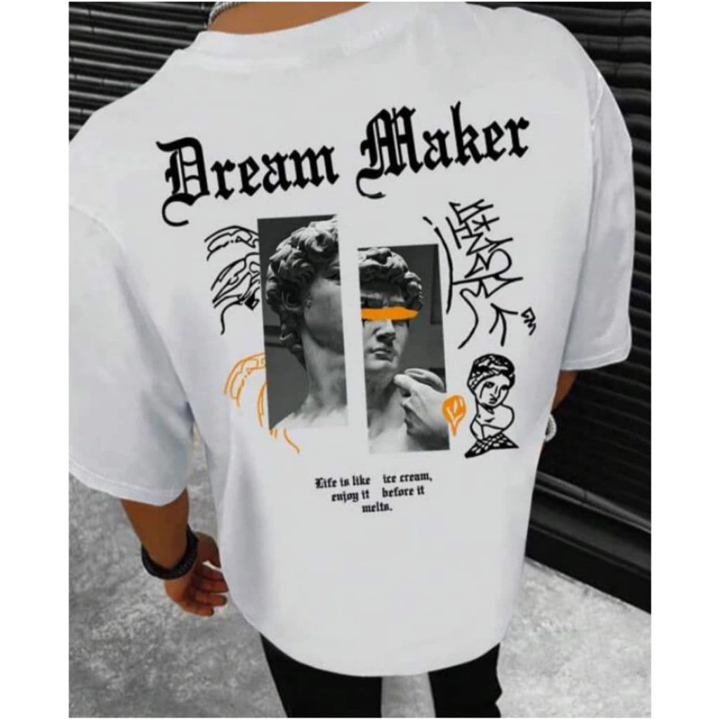 Camiseta Básica Dream Maker Masculina Feminina Algodão Camisa Unissex StreetWear