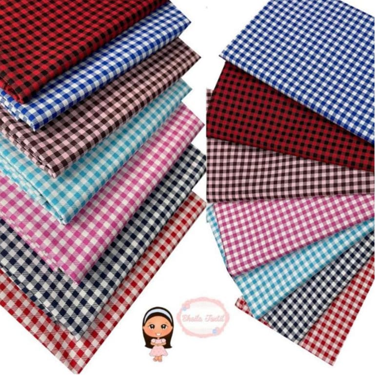 Tecido Xadrez 1,00 x 1,50, Tricoline Mista Sheila Tex, Festa Junina, Roupas Infantis, Quadrilha
