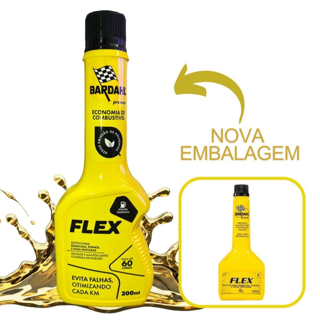 Bardahl Aditivo Combustível Flex Bardahl 200ml Limpa Injetor Gasolina e Etanol Anticorrosão