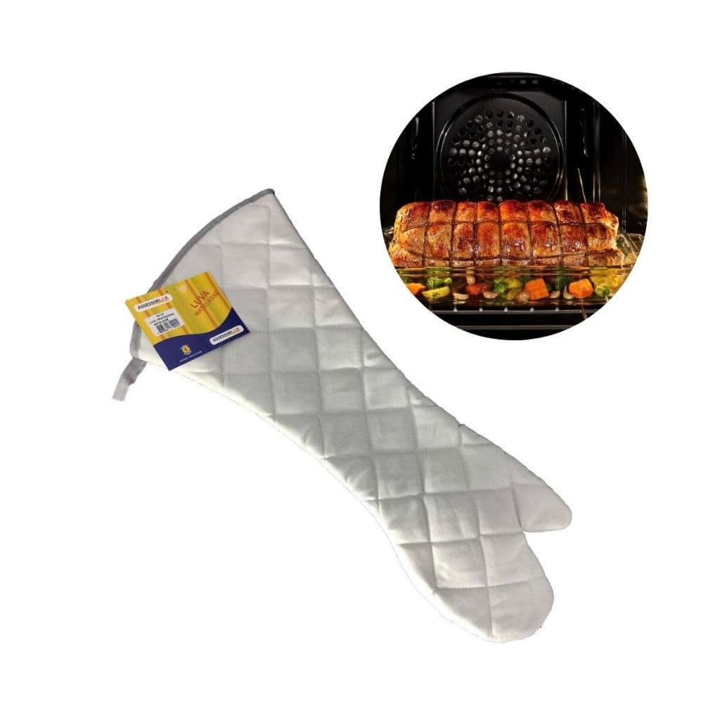 Luva Térmica Profissional Grande Até Cotovelo 60cm Matelassê