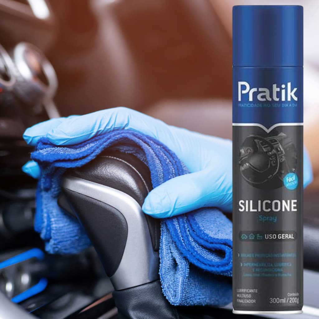 Silicone Spray Finalizador Automotivo Perfumado fragrância Lavanda 300ml/