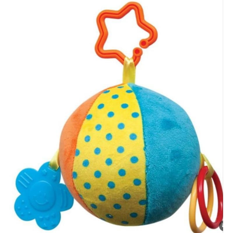 Bola plush com mordedor para bebê berço brinquedo recém nascido