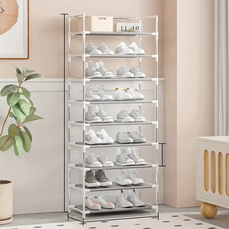 Sapateira Vertical Inox Luxo 27 pares 9 Prateleiras