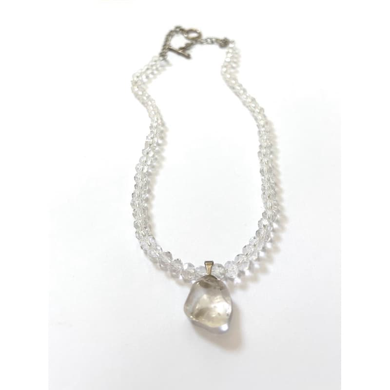 Colar Quartzo Cristal Pedras Naturais Citrino Concha Coral Ametista Sol Lua Pérola