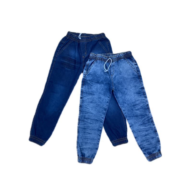 Calça Jogger Jeans Infantil Menino Juvenil