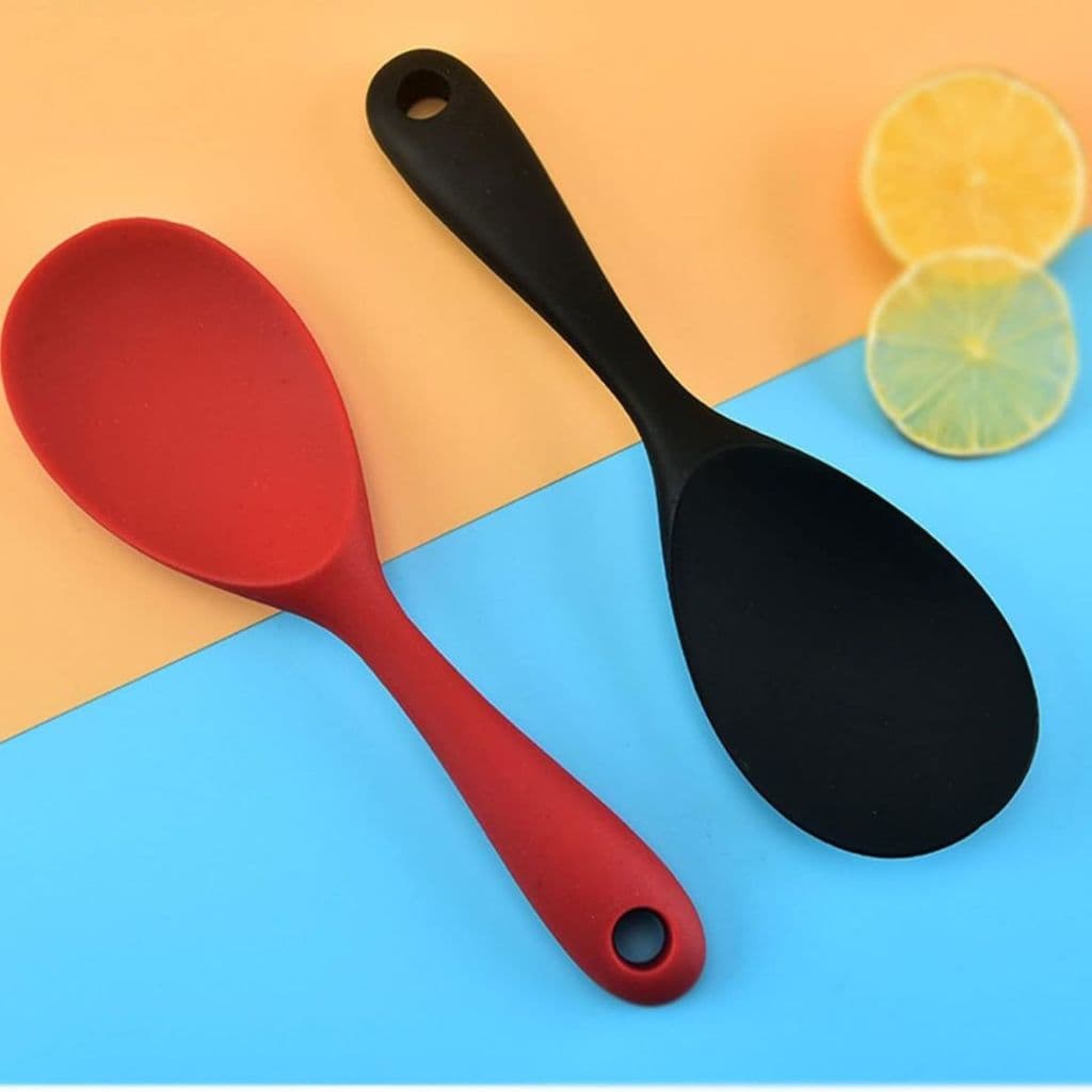 Colher De Arroz Em Silicone Panela Elétrica Não Derrete Utensílios Silicone