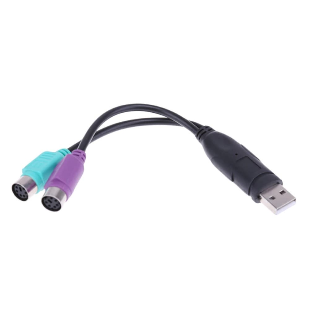Cabo Adaptador Conversor Usb X Ps2 Duas Portas Teclado e Mouse rapido envio novo