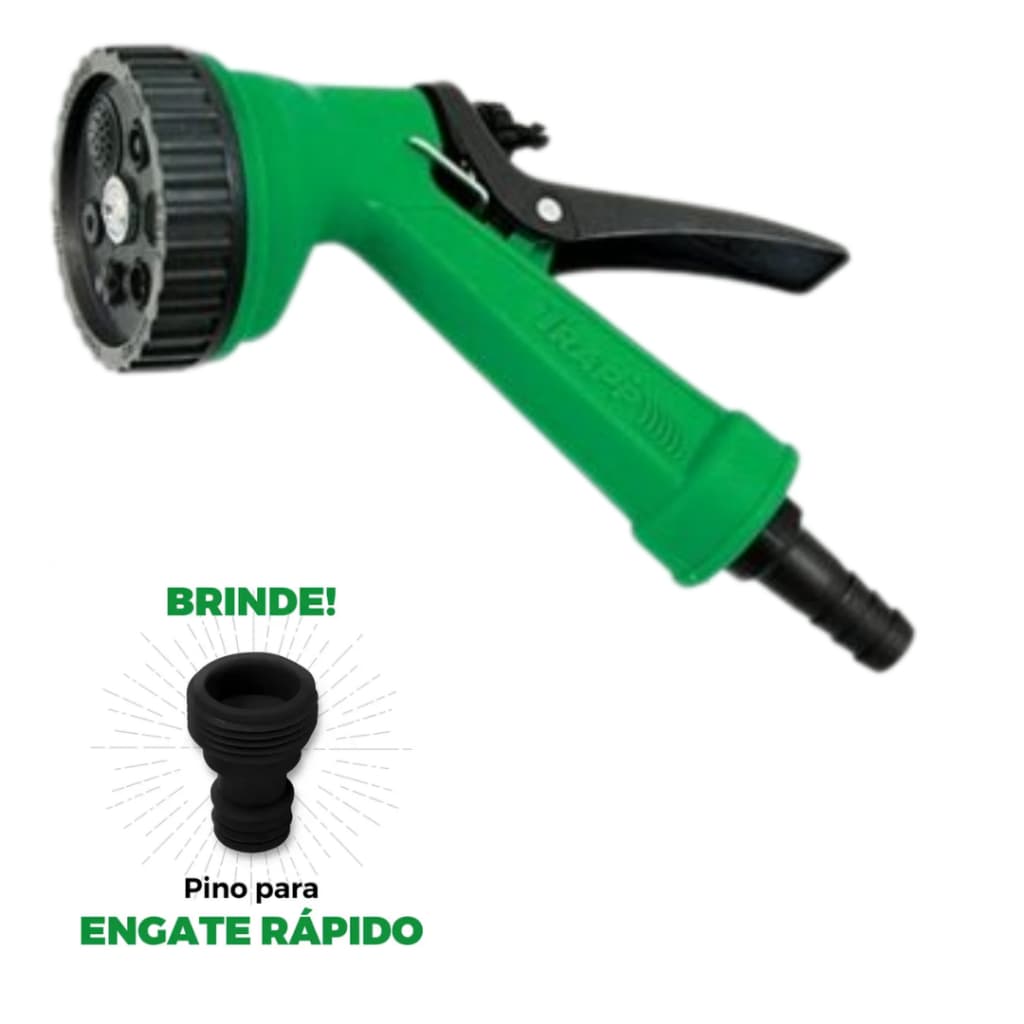 Esguicho Para Mangueira De Jardim Jet Super Trapp Mangueira 1/2 6 jatos diferentes