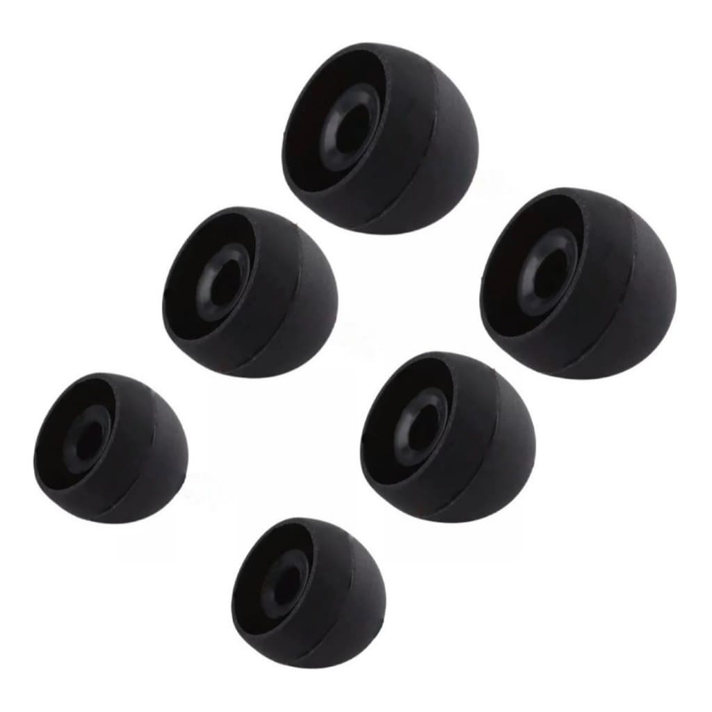 Kit 12 Peças Borracha Borrachinha Fone De Ouvido Macia Flexível Silicone