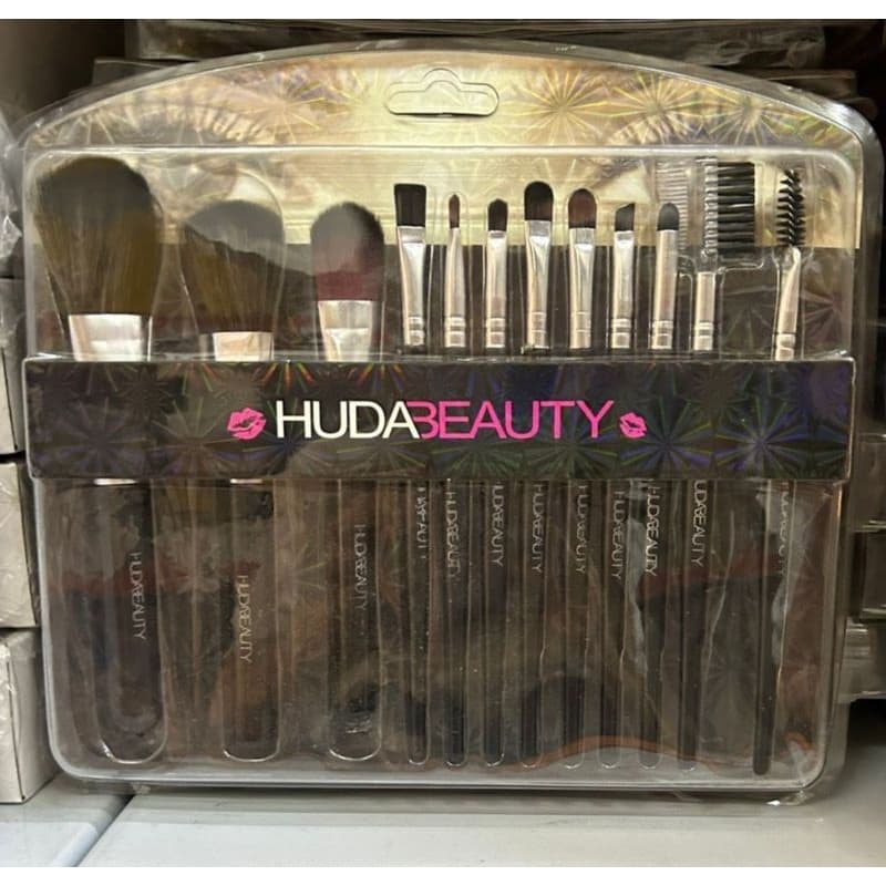 kit pincel de maquiagem com 12/produtos maquiagem