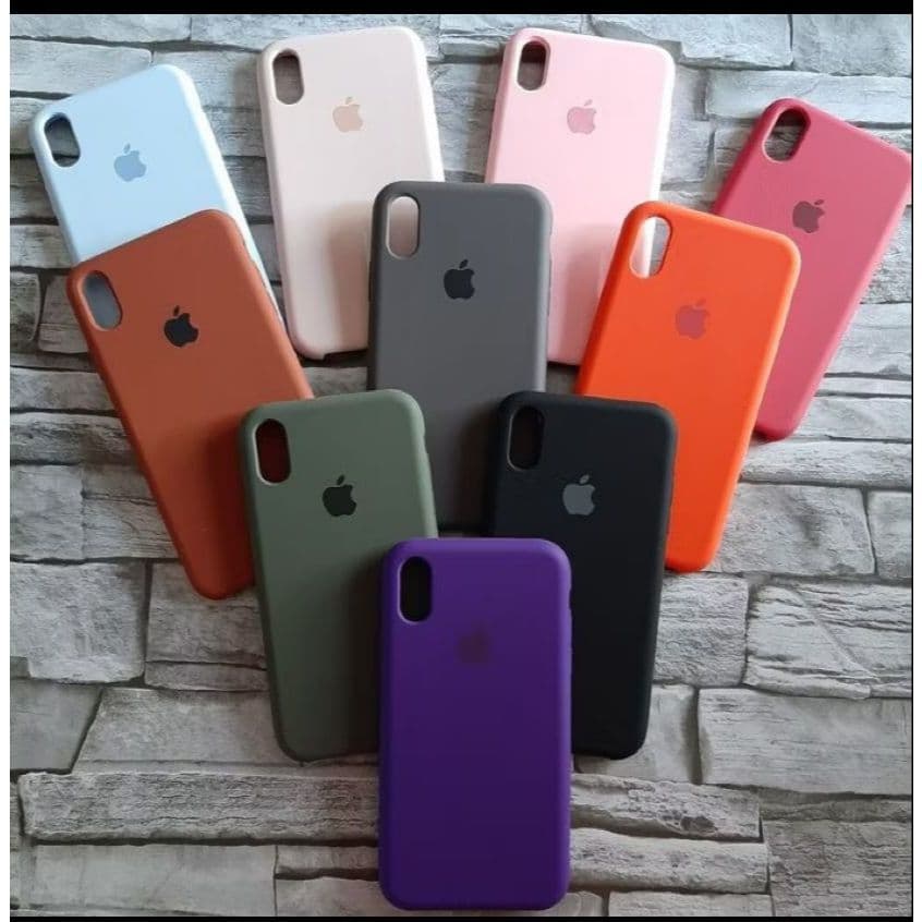 Capa Capinha Case Silicone Aveludada Para iPhone 7/8, iPhone 7/8 Plus,iPhone SE, iPhone X/XS,iPhone XS Max e iPhone XR-l