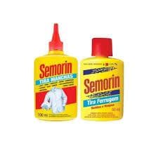 Kit com 2 Semorin 1 Tira Manchas 100ml e 1 Tira Ferrugem 50 ml