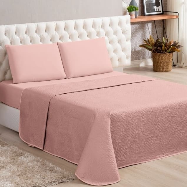 Cobre Leito Queen Apronta Entrega Luxo Slim 3 Peças