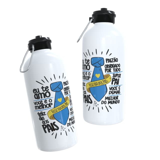 Garrafas Personalizadas 600ml Dia dos pais