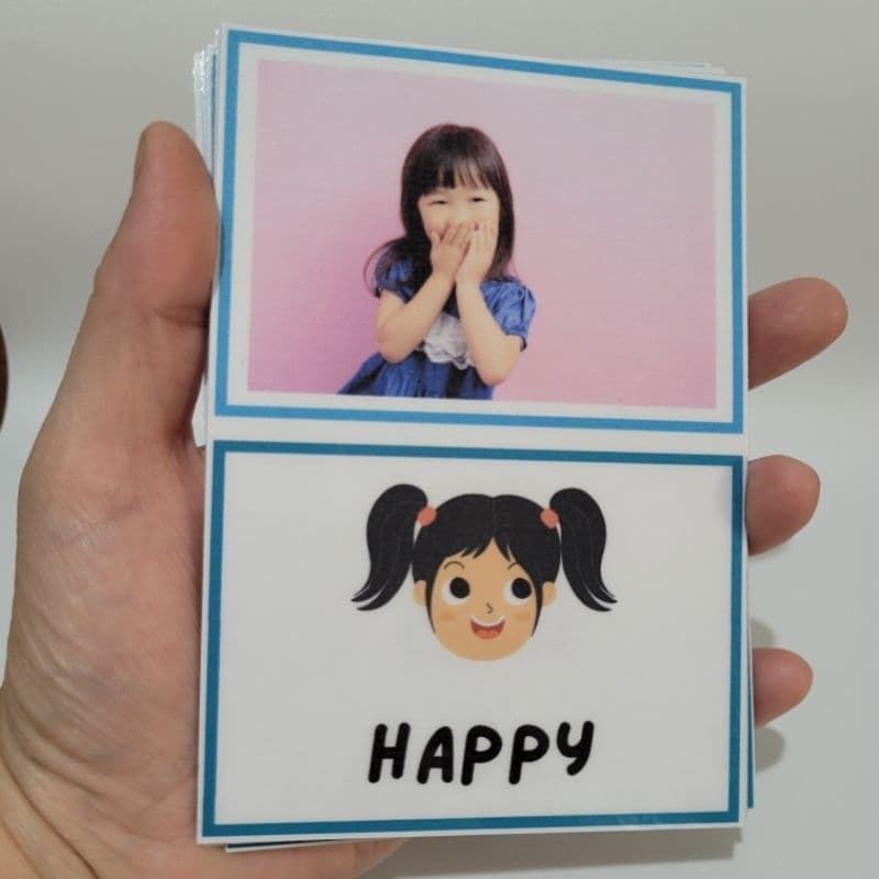 Cartões emoções em inglês Fotos