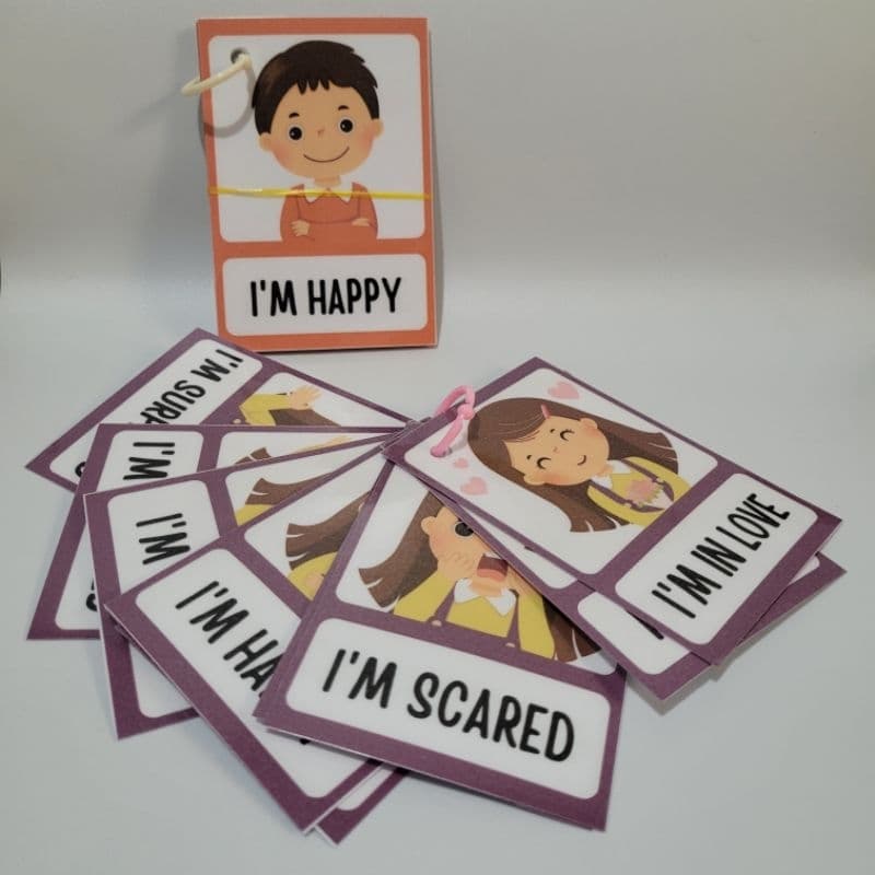 Emoções em inglês cartões