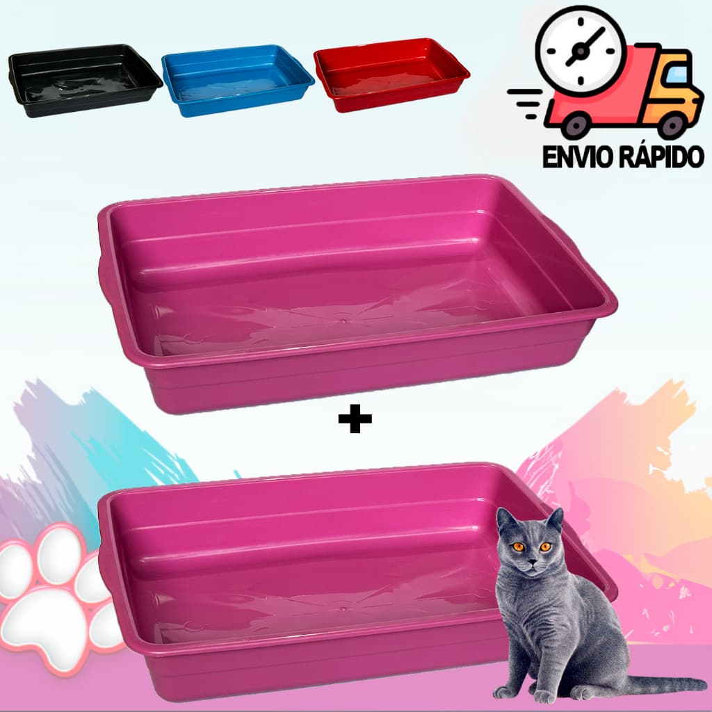 Bandeja Para Areia de Gato Caixa Caixinha de Areia Gatos Banheiro Higiênico