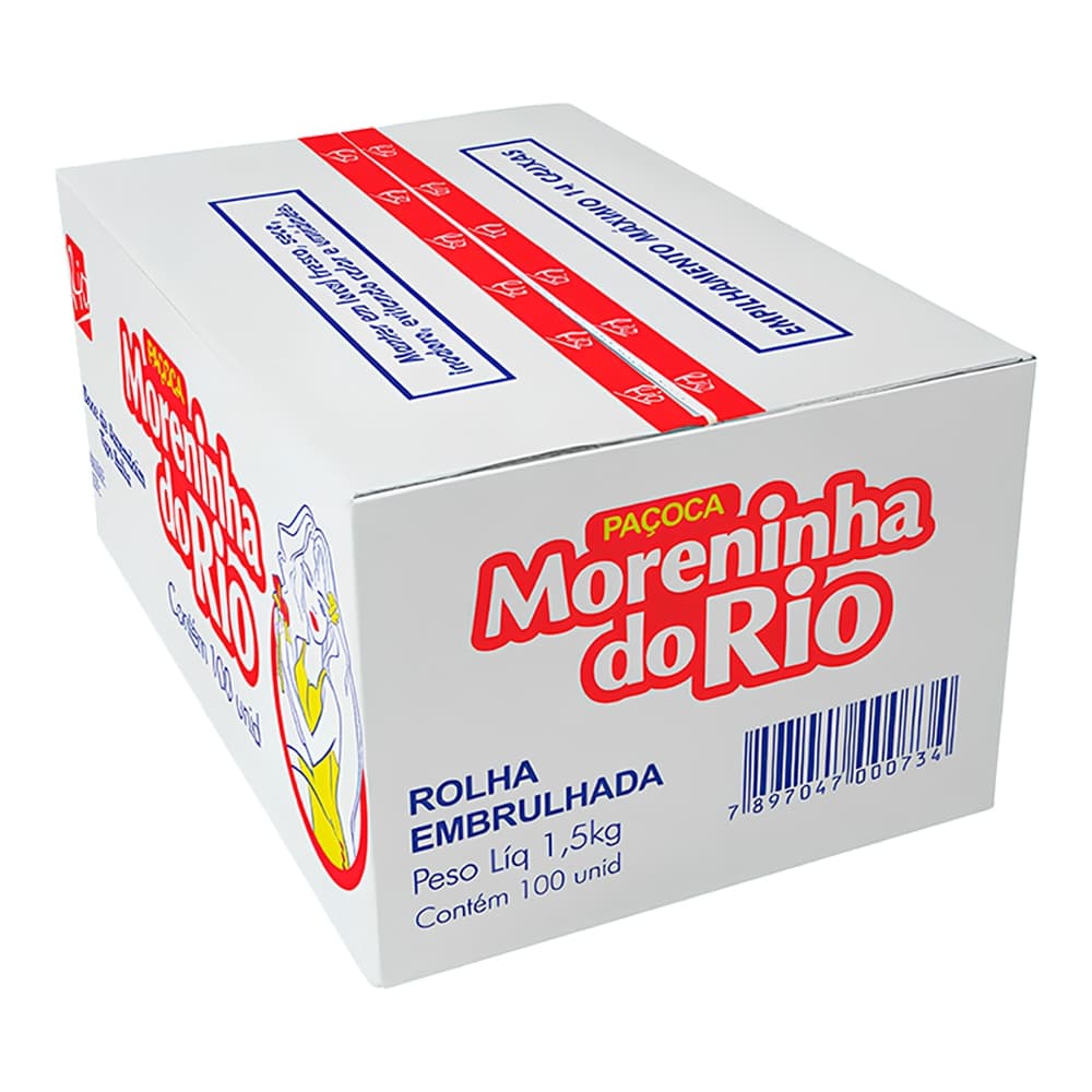 Paçoca Moreninha do Rio 1,5kg 100 Unidades