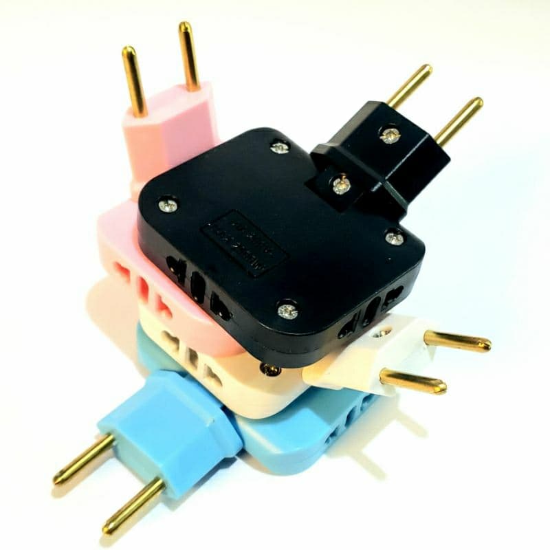 Extensor Conector Elétrico de Tomada Dobravel Benjamin Resistente Colorido