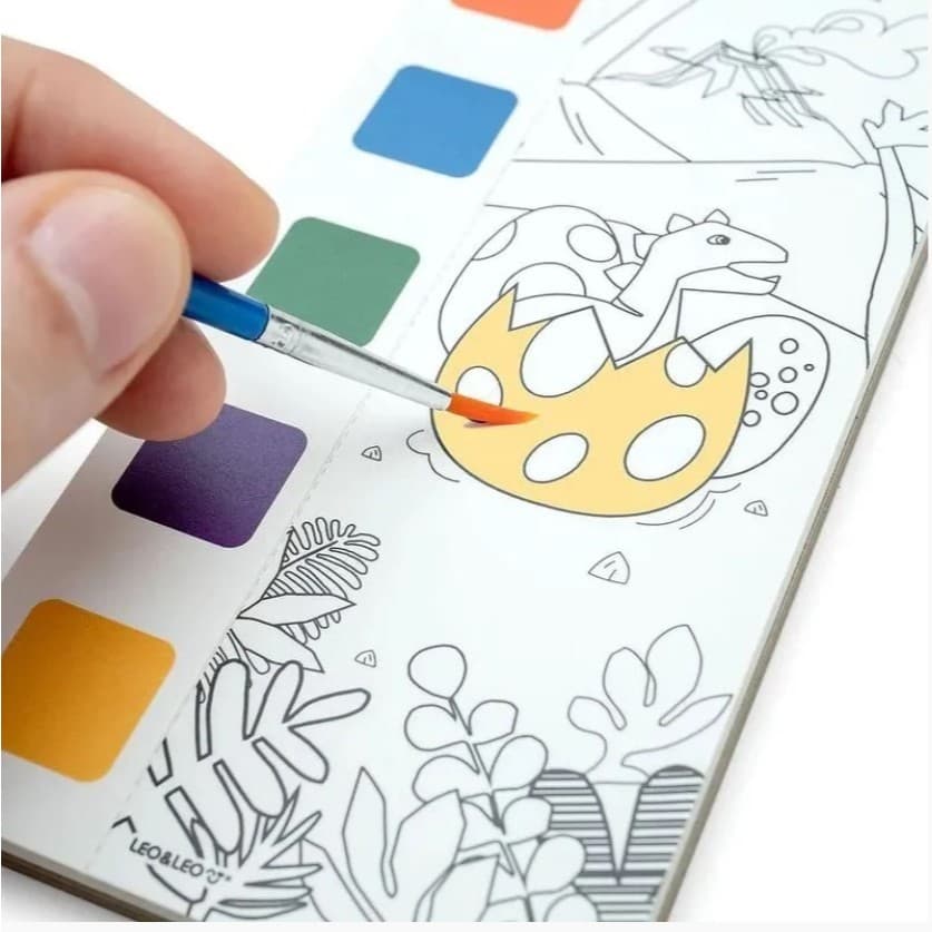 Bloco de colorir Aquarela - LIVRINHO DE COLORIR COM AQUARELA SEM SUJEIRA