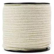 Cordao de Algodao 5mm CRU - Rolo com 50 metros - macrame, artesanato, redes, ecologico