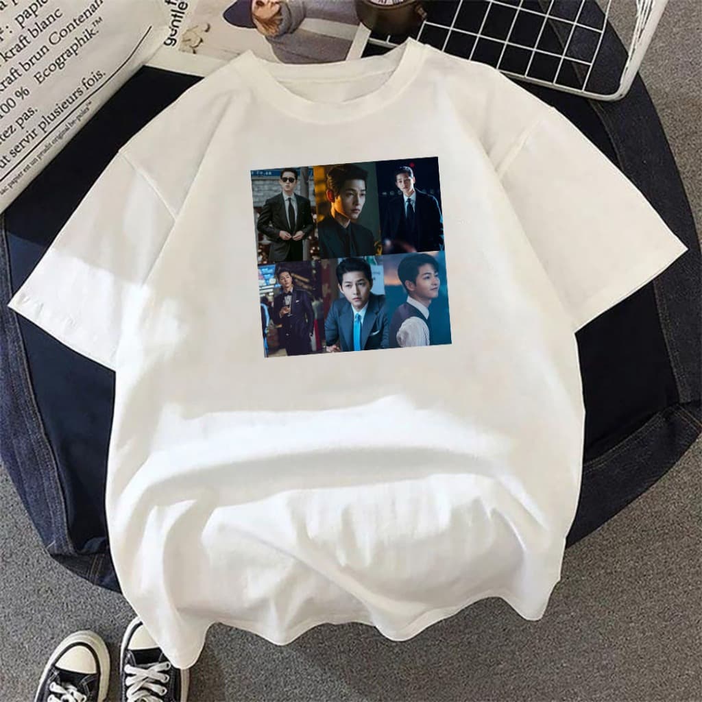 Camiseta Dorama Fotos Song Joong-Ki Séries Unissex 100% Algodão
