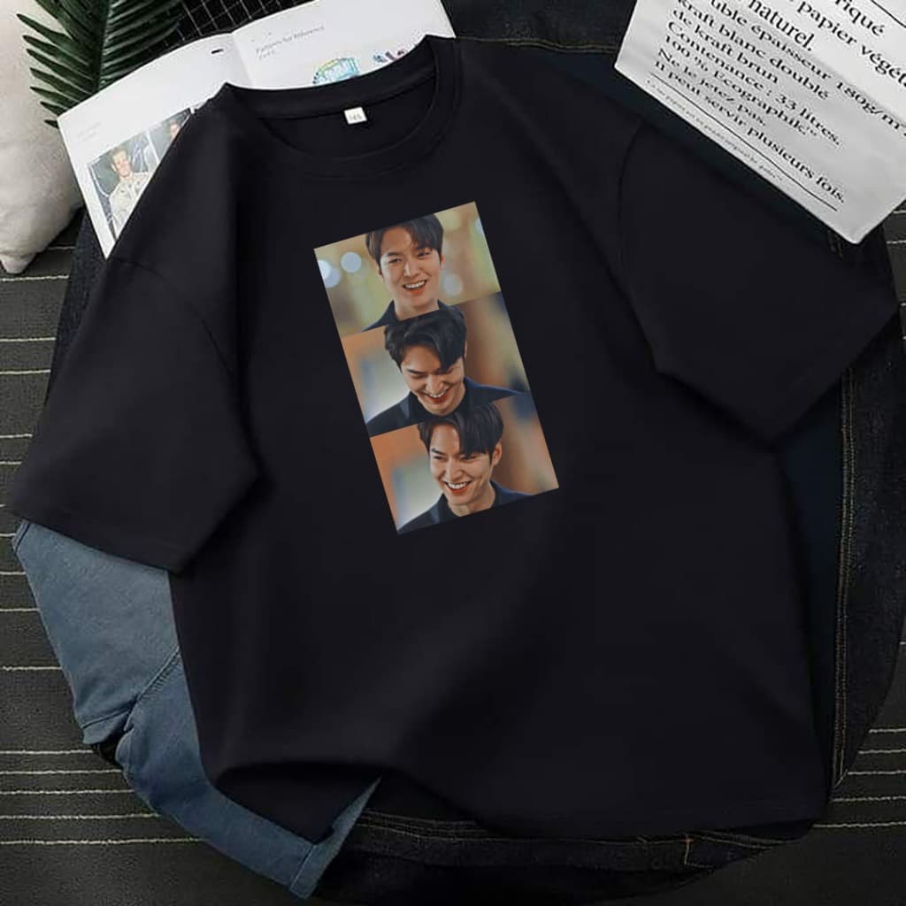 Camiseta Dorama Fotos Lee Min-Ho Séries Unissex 100% Algodão Fio 30.1