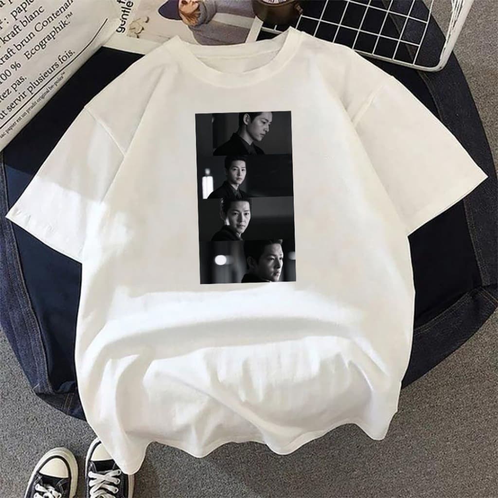 Camiseta Dorama Song Joongki Fotos Unissex 100% Algodão