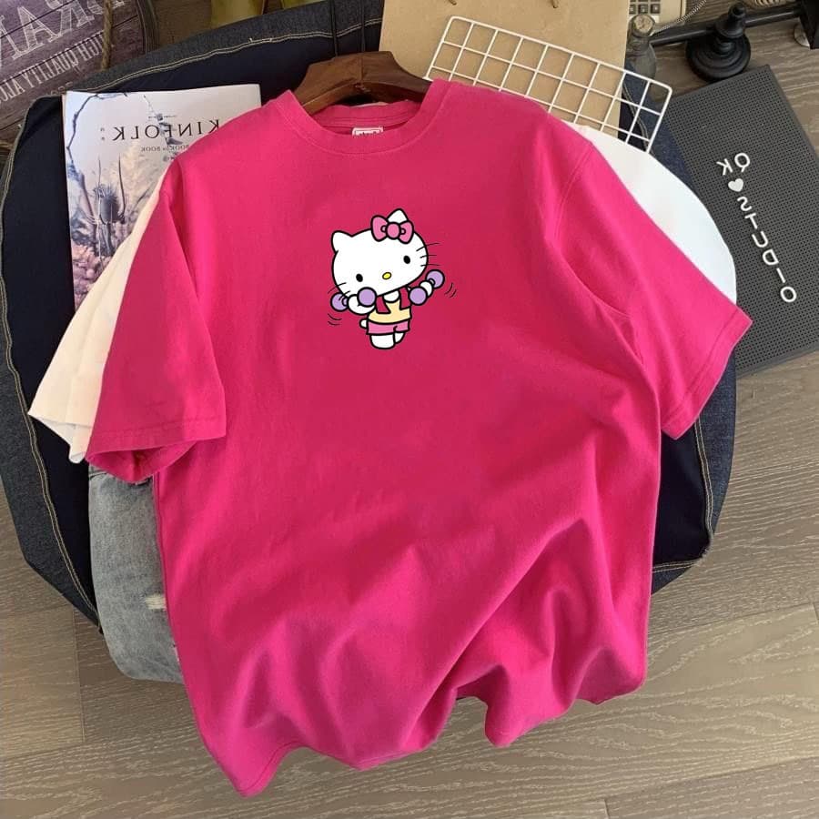 Camiseta Desenho Hello K Malhando Fio 30.1 Unissex 100% Algodão