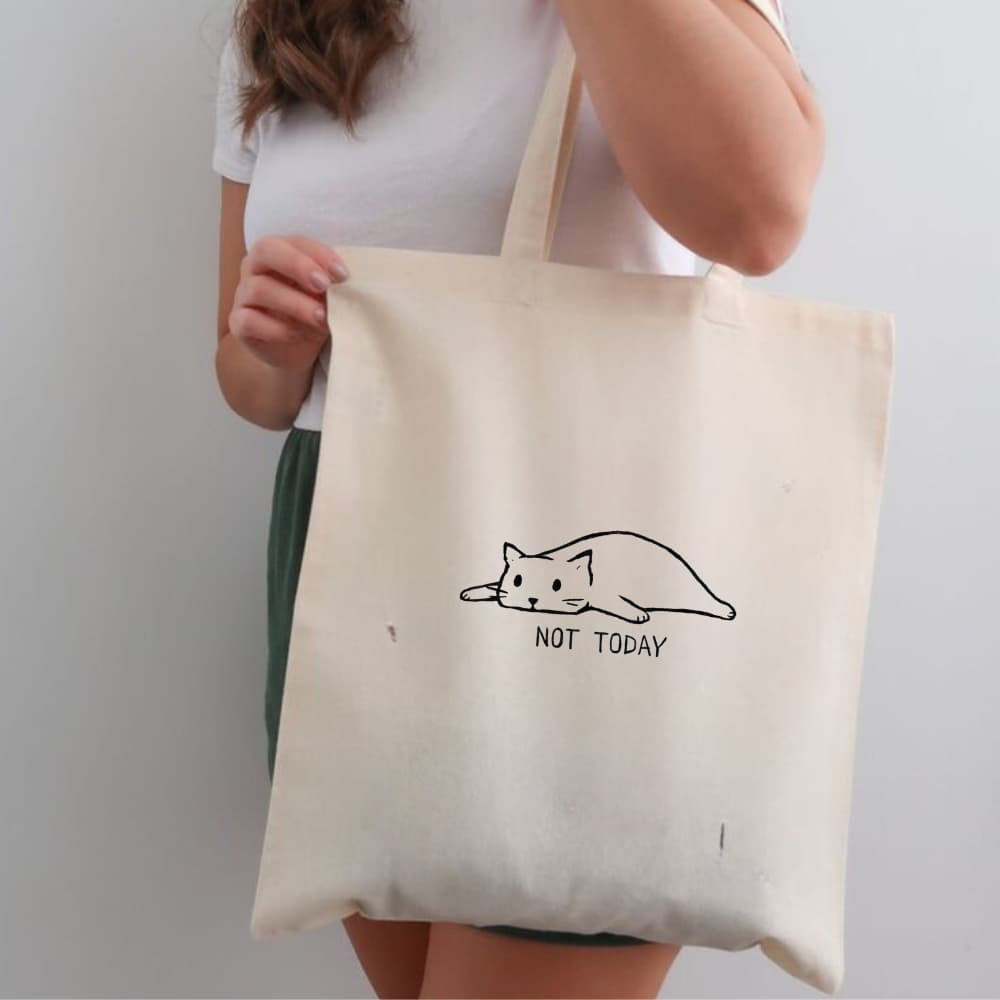 Bolsa Ecológica Ecobag "NOT TODAY"- 100% algodão