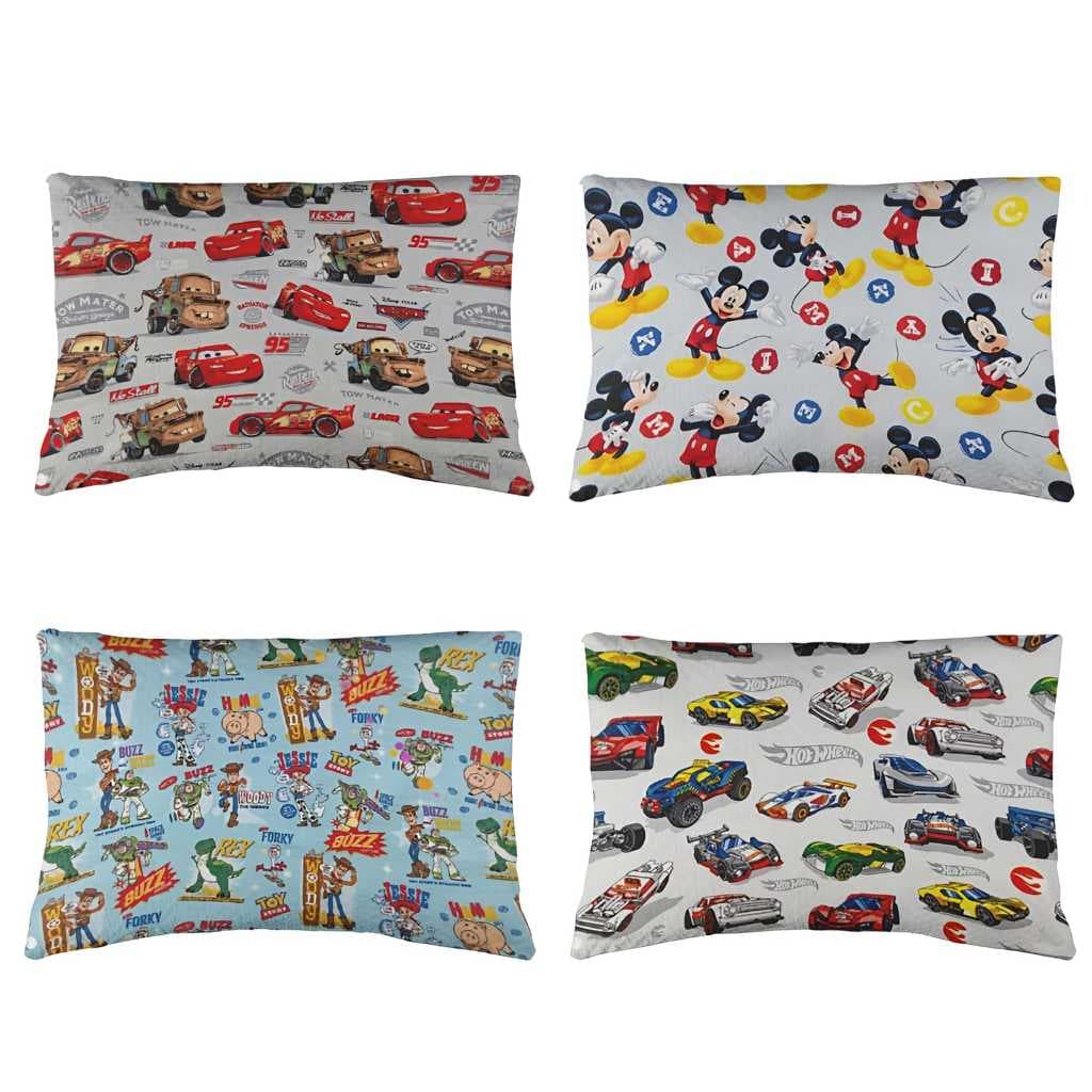 Travesseiro Impermeável Personagem Mickey Carros Cars Hot Wheels Toy Story Buzz Light Year