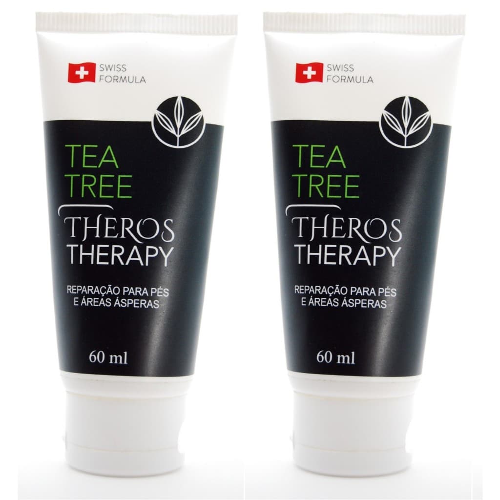 2 Theros Therapy Tea tree melaleuca creme para os pés mãos e áreas ásperas