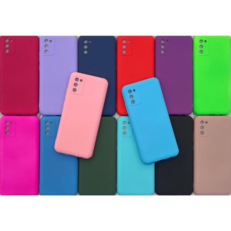 Kit Protetora Capa Capinha A02S / A025 Samsung Silicone Aveludado