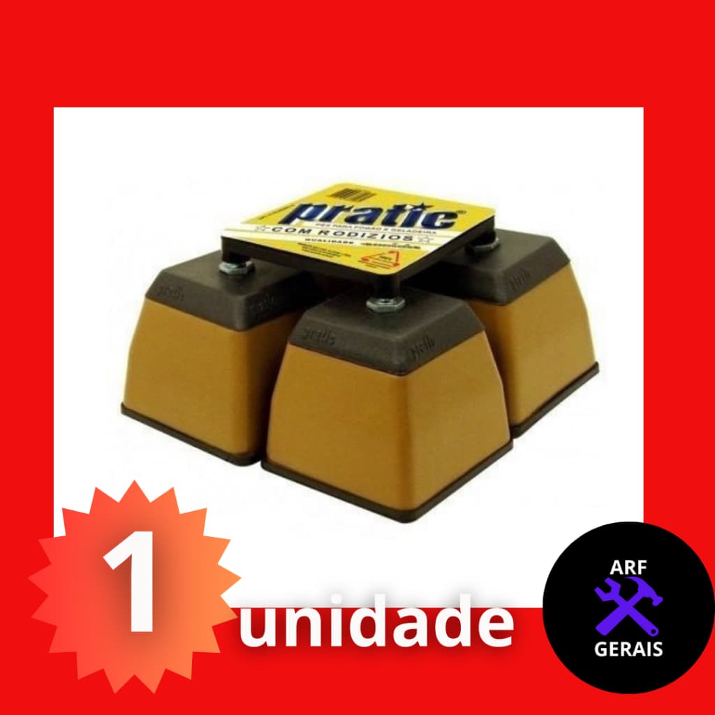 Pé Geladeira/fogão/freezer Plastico Caramelo - Até 380k PÉ