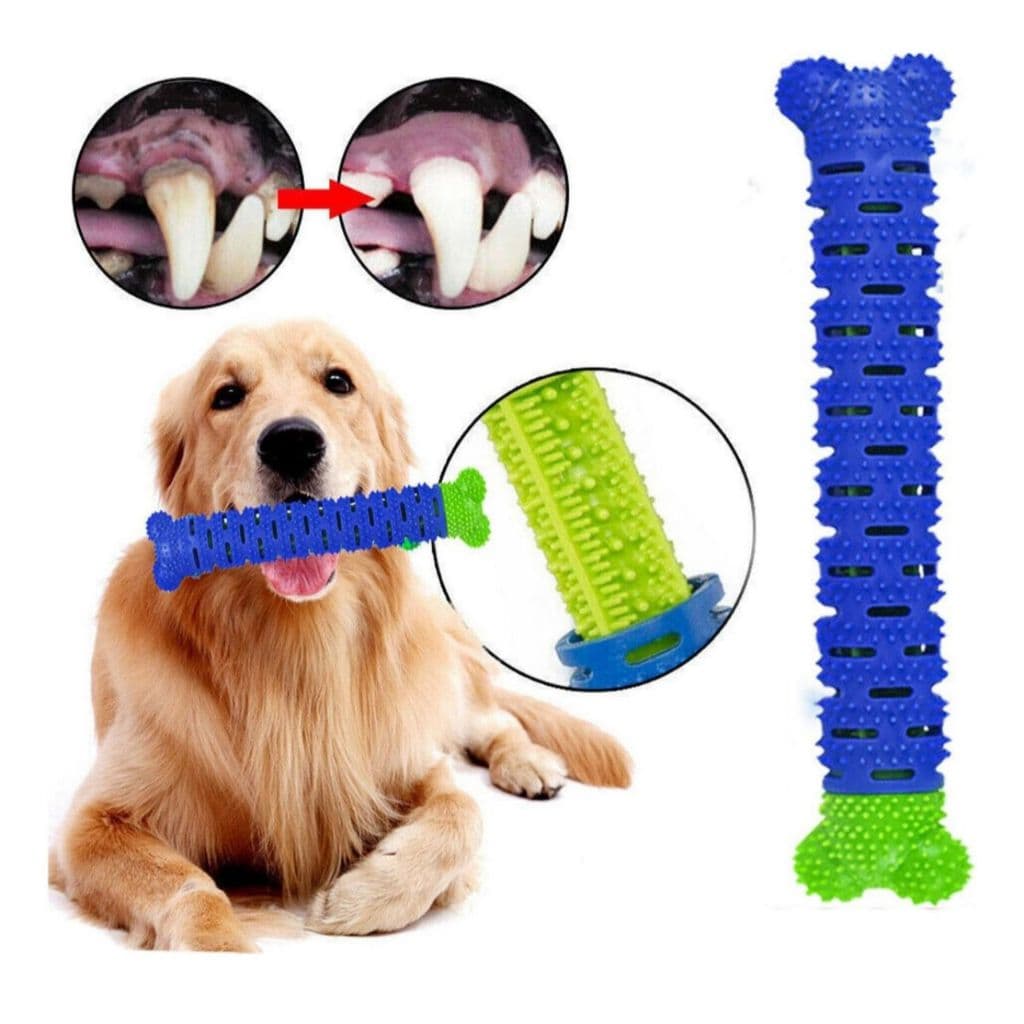Mordedor Remove Tartaro Cachorro Osso Massageador ChewBrush